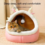 Cat Nest Semi-enclosed Winter Warm Pet Cat Nest Kittens