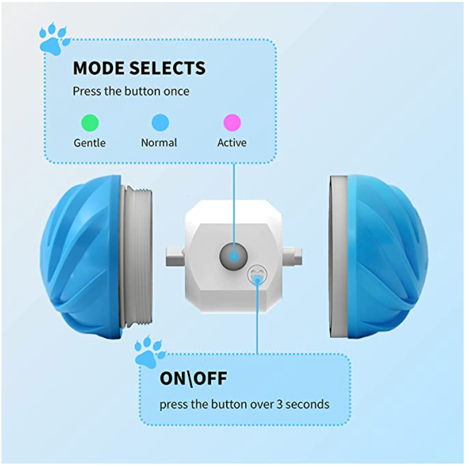 Cheerble Dog Ball Toy, Interactive Self-Propelling Ball