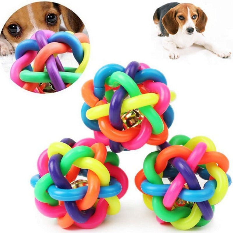 Pet Colorful Rubber Training Chew Ball - fede-rizzo
