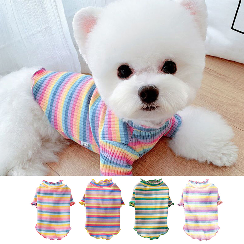 Color Stripes Puppy Vest Clothes - fede-rizzo