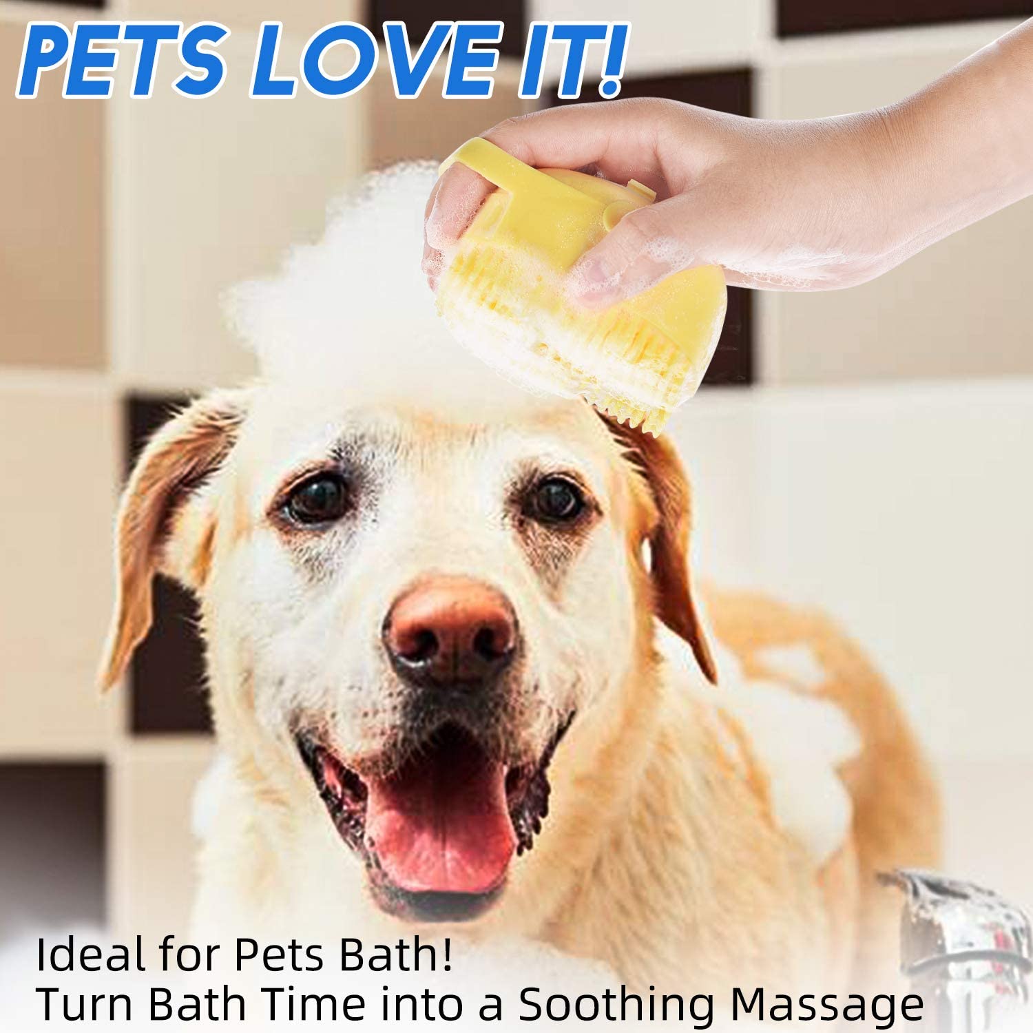 Bath Shampoo Massage Pet Brush - fede-rizzo