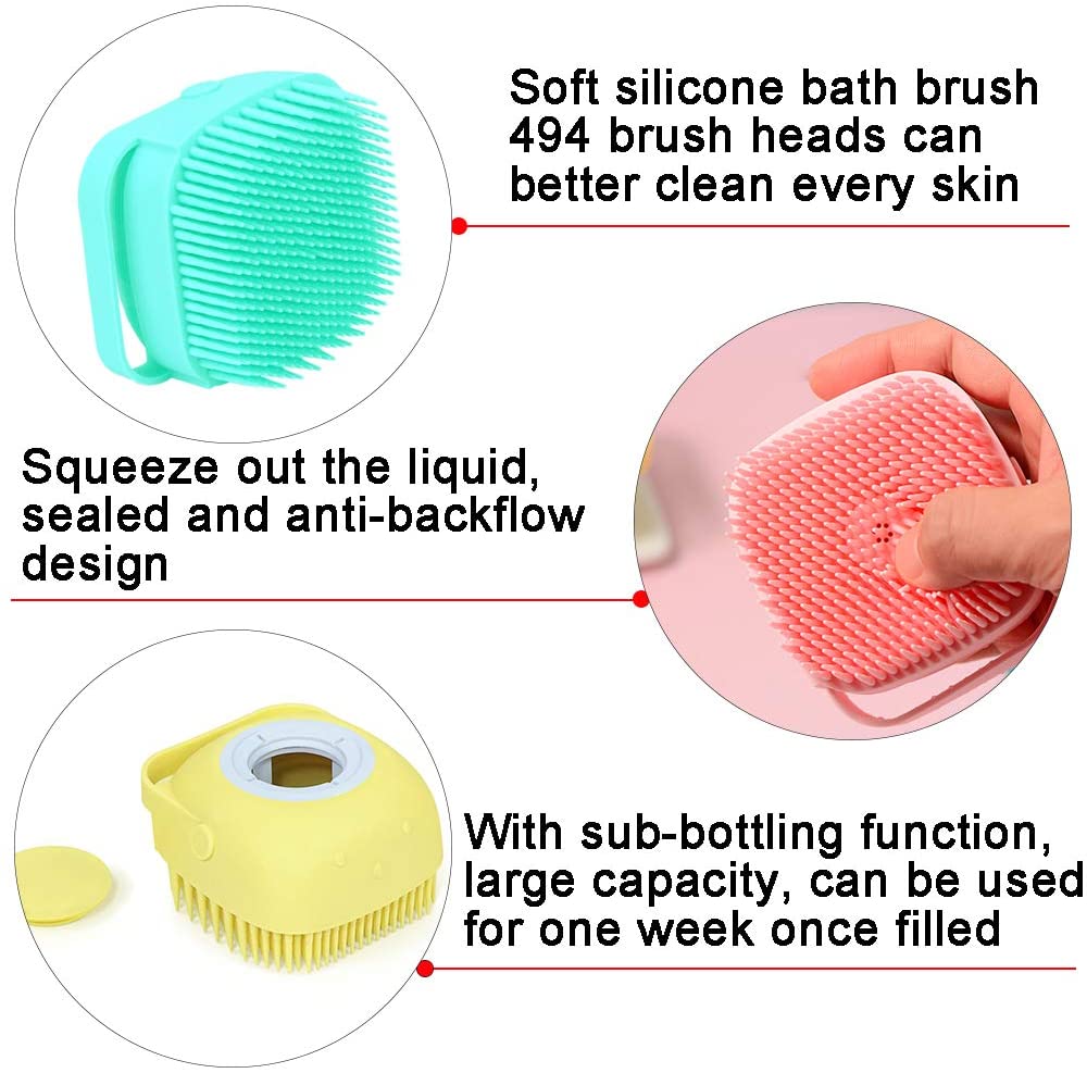 Bath Shampoo Massage Pet Brush - fede-rizzo